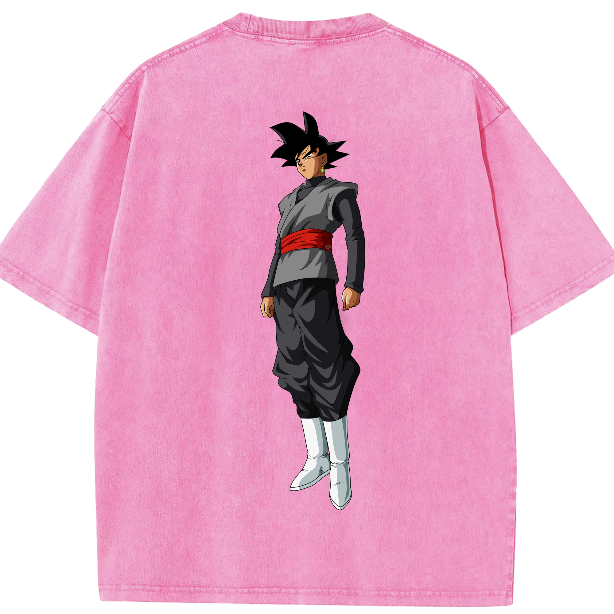 （画像用） ドラゴンボール ベジータ四世（Bejīta Yonsei）DRAGON BALL Vegeta IV 綿100% ヴィンテージ風 半袖Tシャツ（背面プリント）